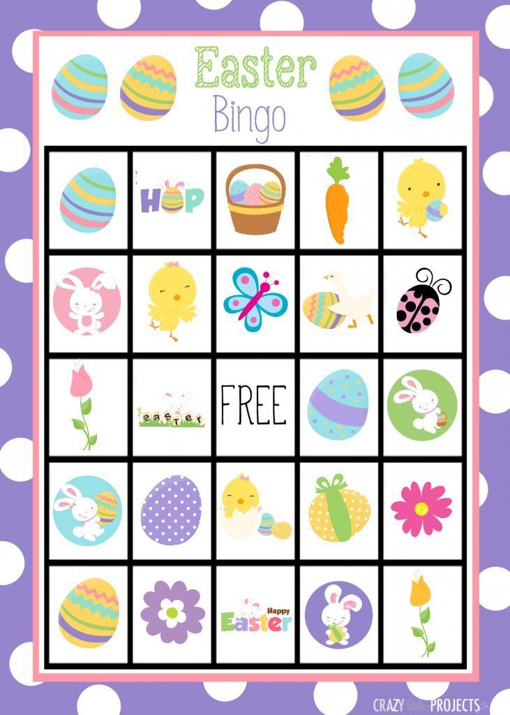 Free Easter Bingo Cards